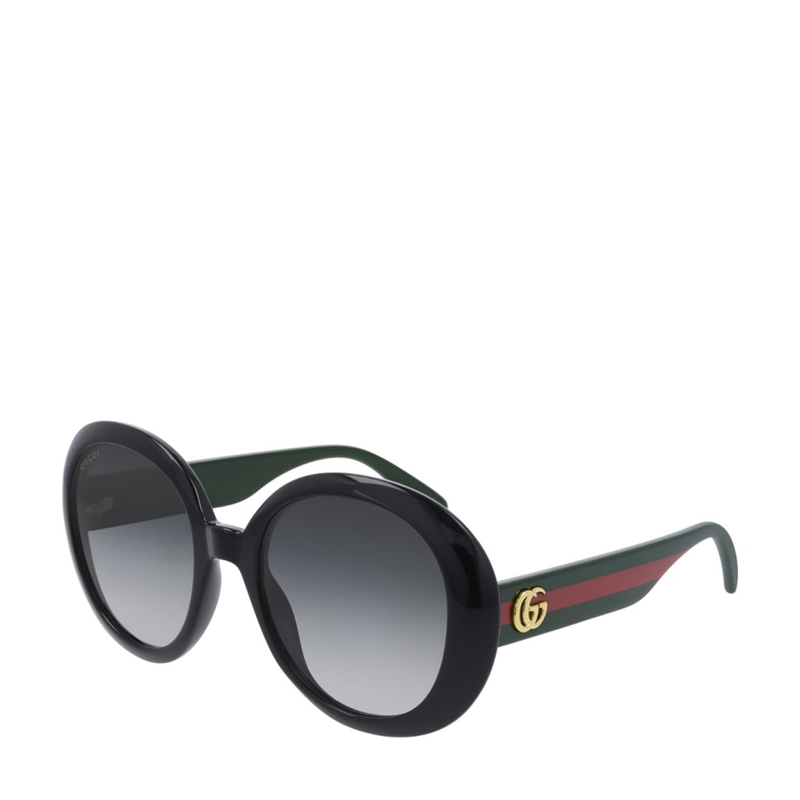 Women's Black/Grey Gucci Sunglasses 55mm main product photo