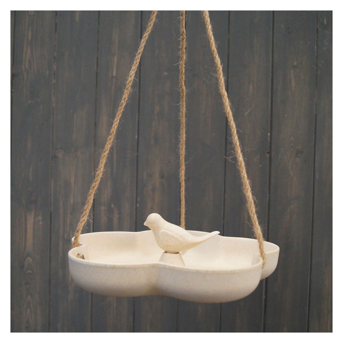 Earthy Natural Bamboo Hanging Bird Bath/Feeder main product photo
