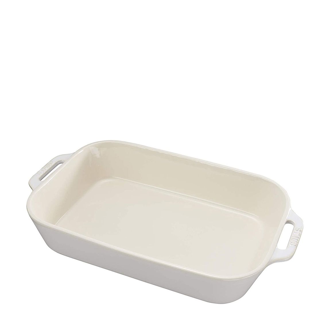"Ivory White Rectangular Ceramic Oven Dish, 20x16cm" main product photo