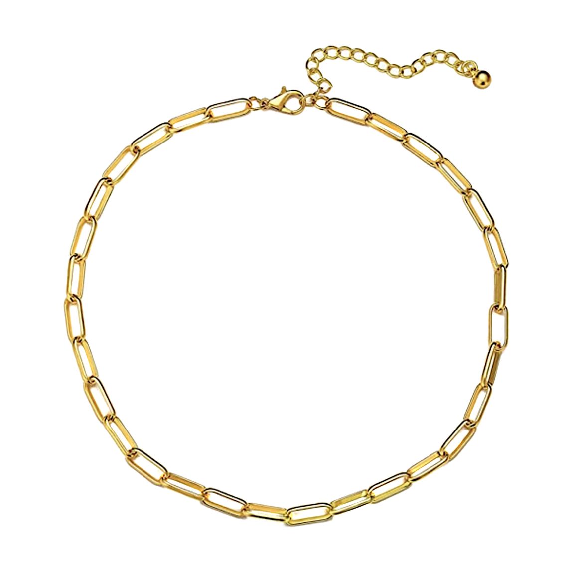 18K Gold Open Link Necklace main product photo