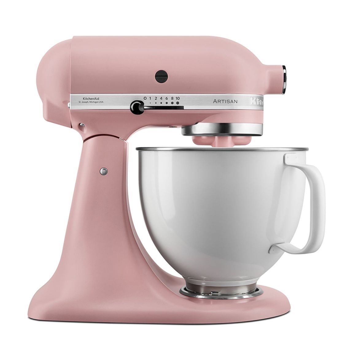 Dried Rose Artisan 175 Stand Mixer with White Bowl, 4.8L main product photo