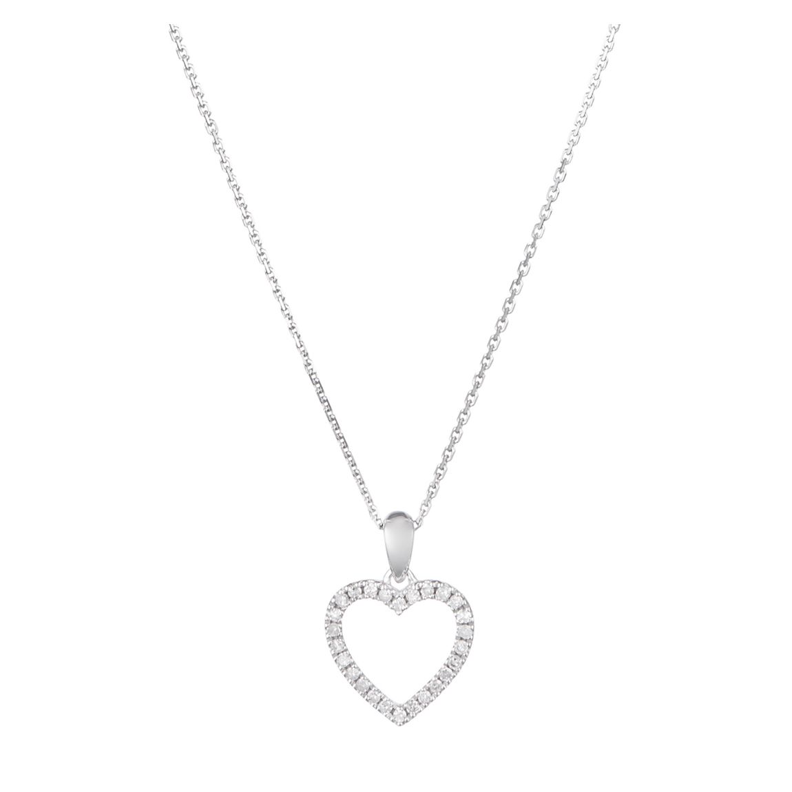 Silver "Chosen Of Your Heart " Diamond Necklace main product photo