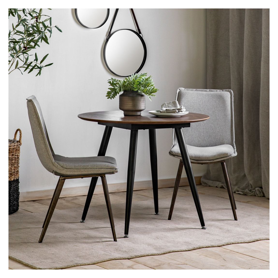 Malibu Round Dining Table Walnut main product photo