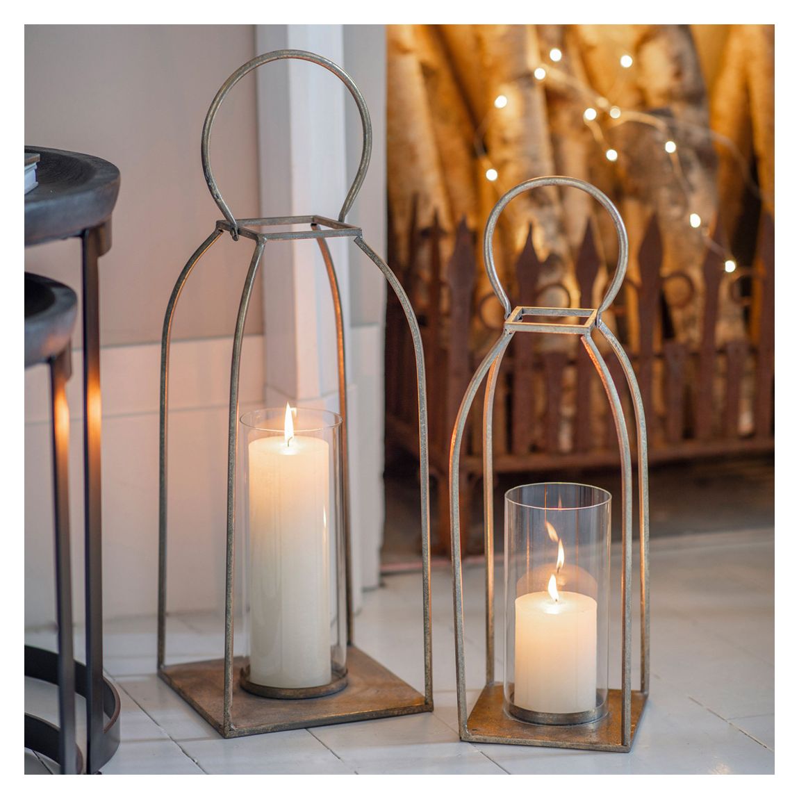 Alcora Lantern Antique Gold 160x160x380mm main product photo