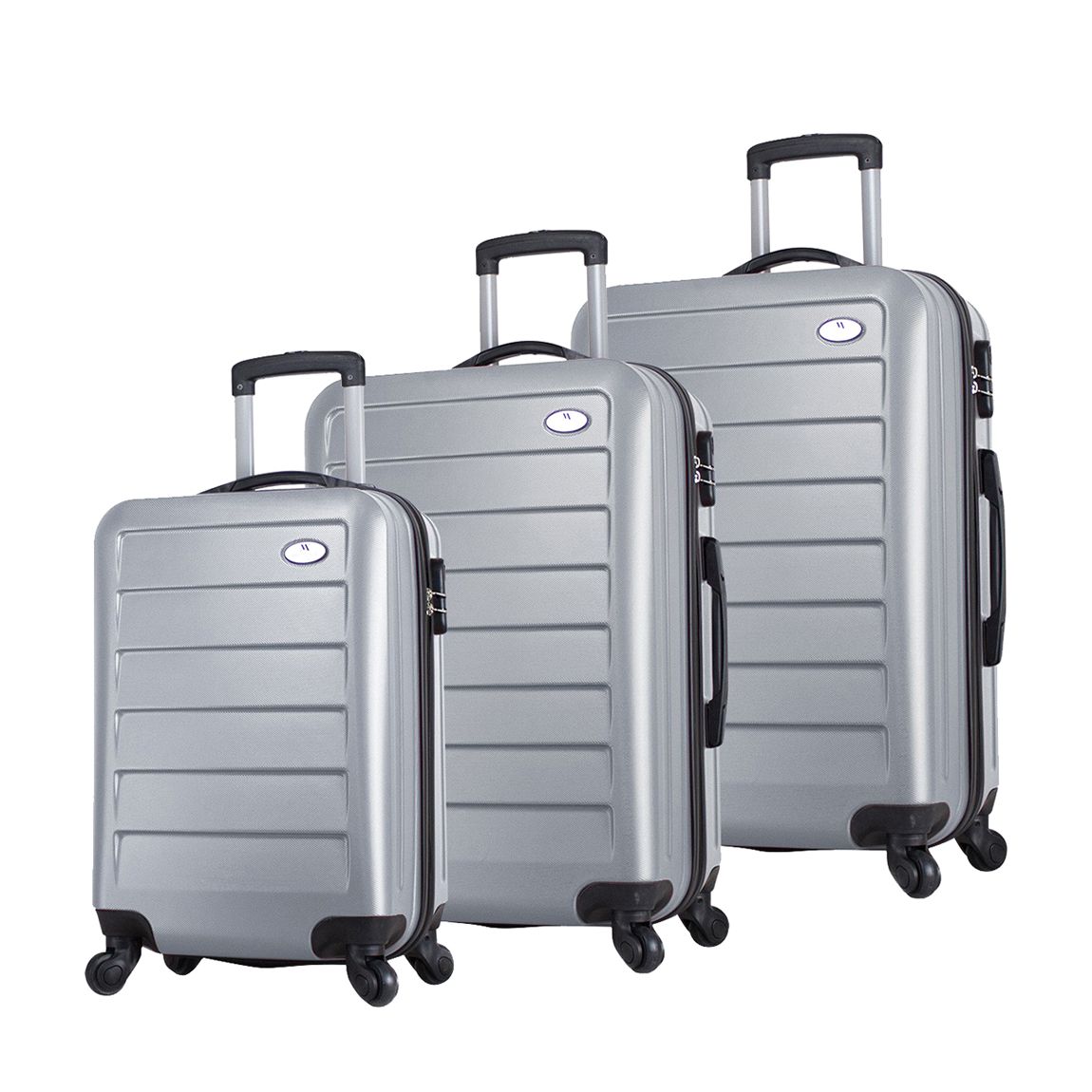 Grey Set Of 3 Suitcases main product photo