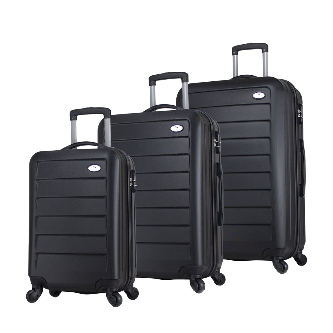 Black Set Of 3 Ruby Suitcases main product photo