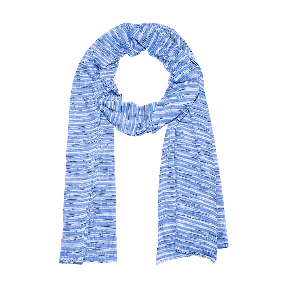 Blue Stripe Knitted Scarf main product photo
