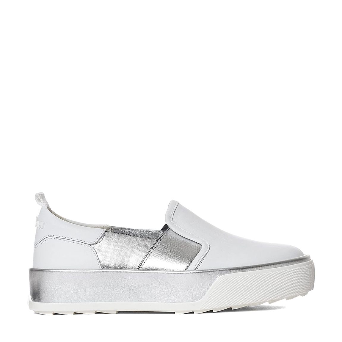 White And Silver Slip On Pump's main product photo