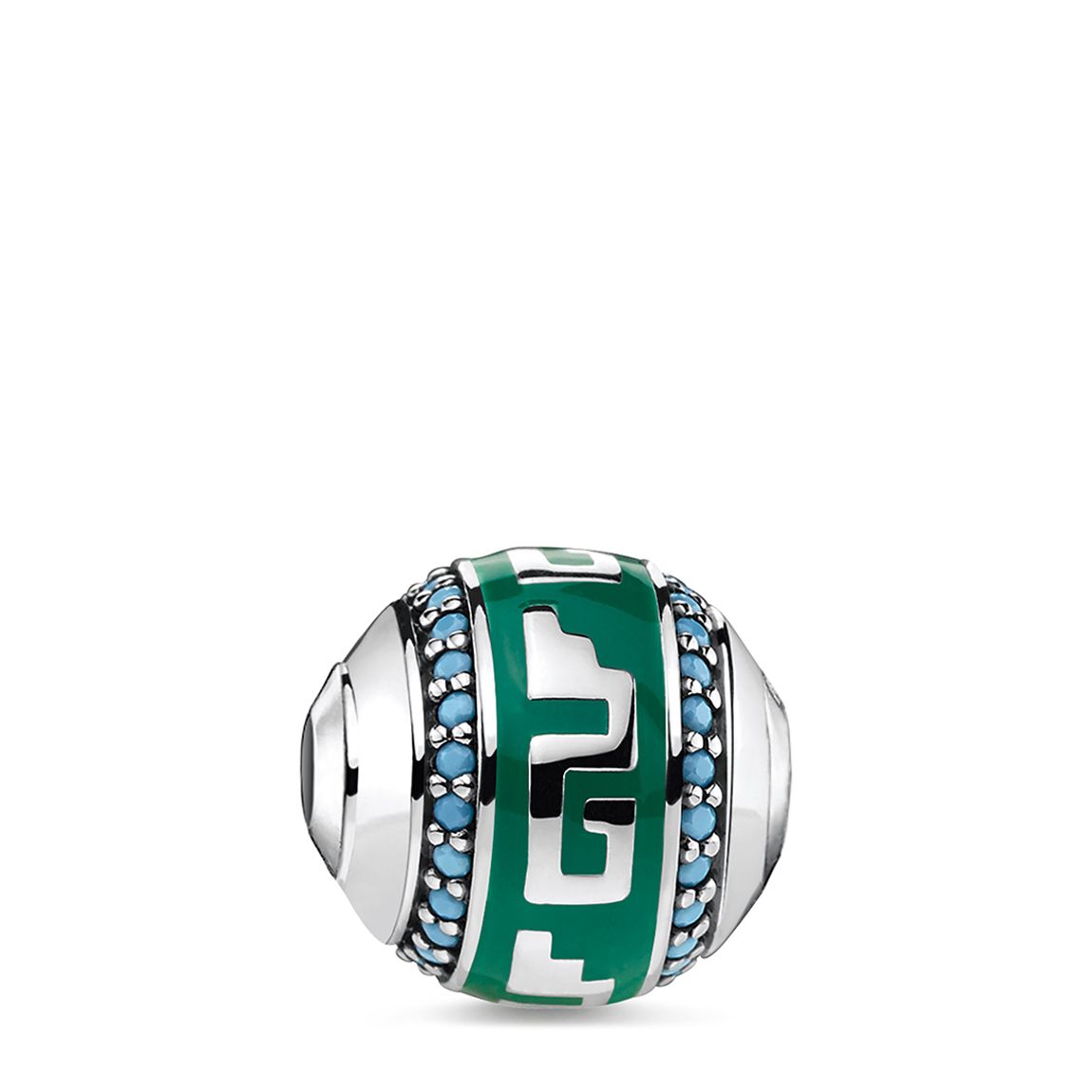 Green Glam & Soul Ornament Bead main product photo