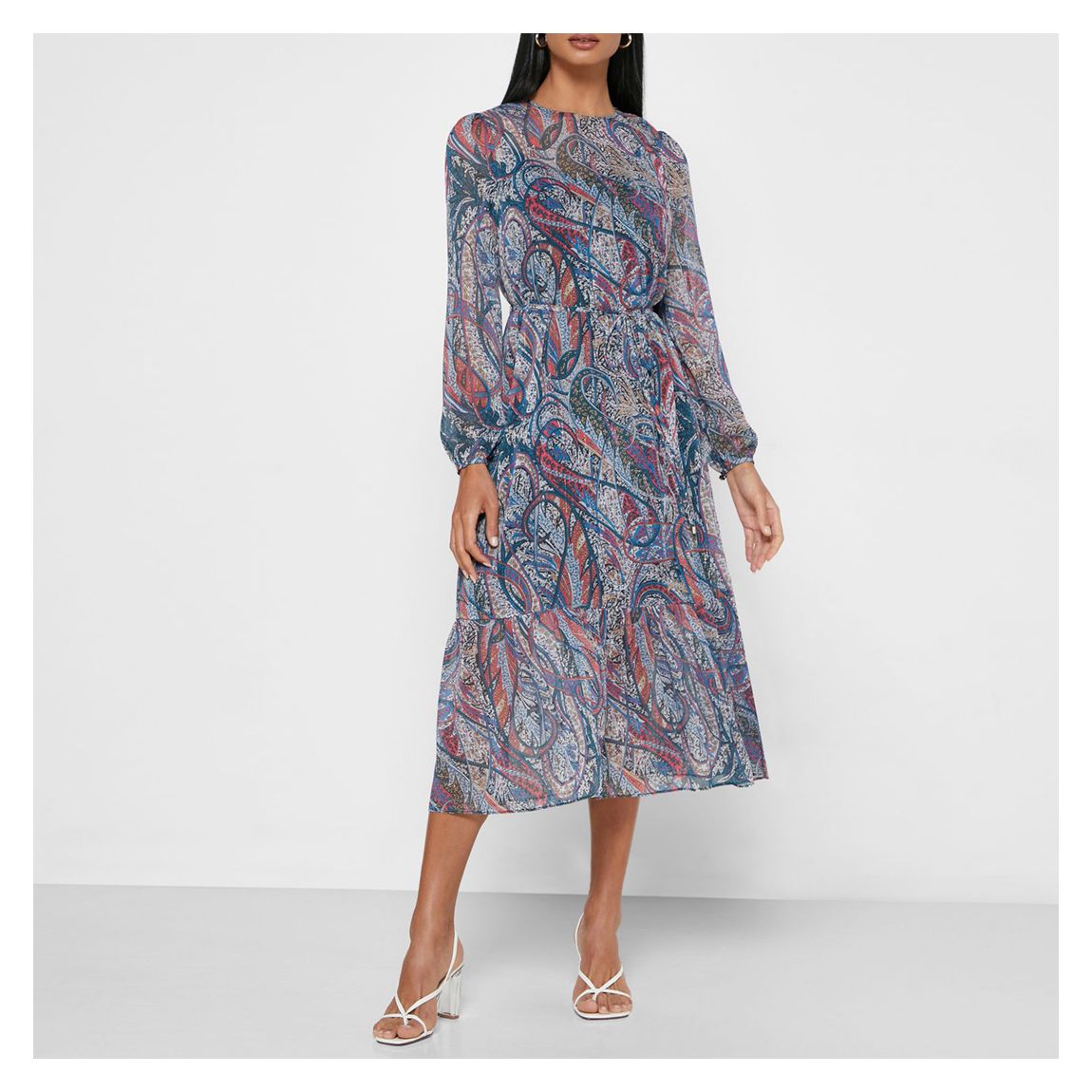 Multi Elornna Printed Midi Dress main product photo