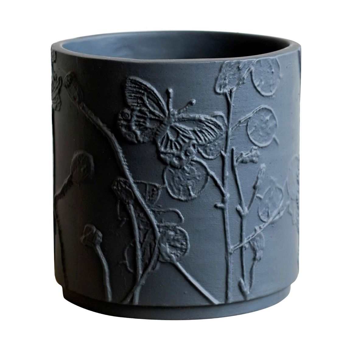 Kew Stoneware Meadow Planter Midnight, 8cm main product photo