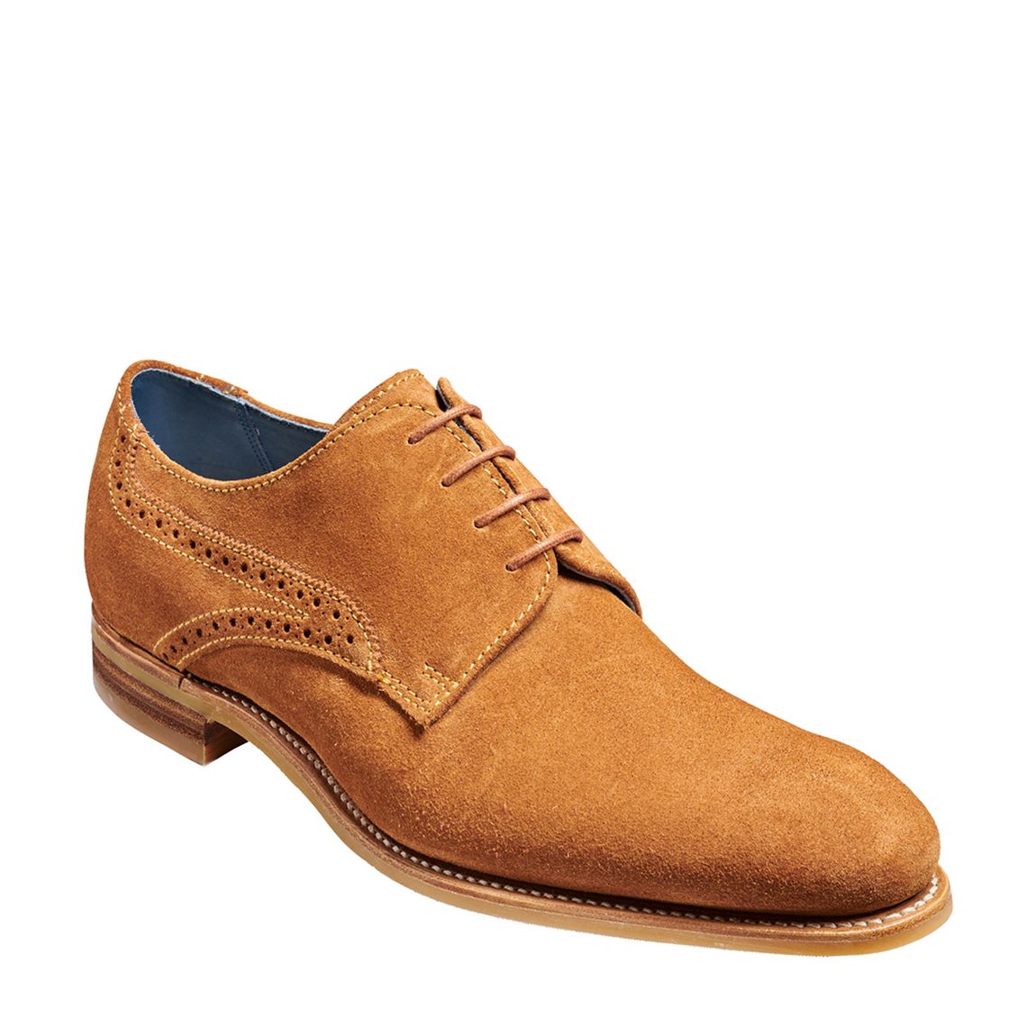 Terracotta Suede Mason Derby Shoes F Fit main product photo