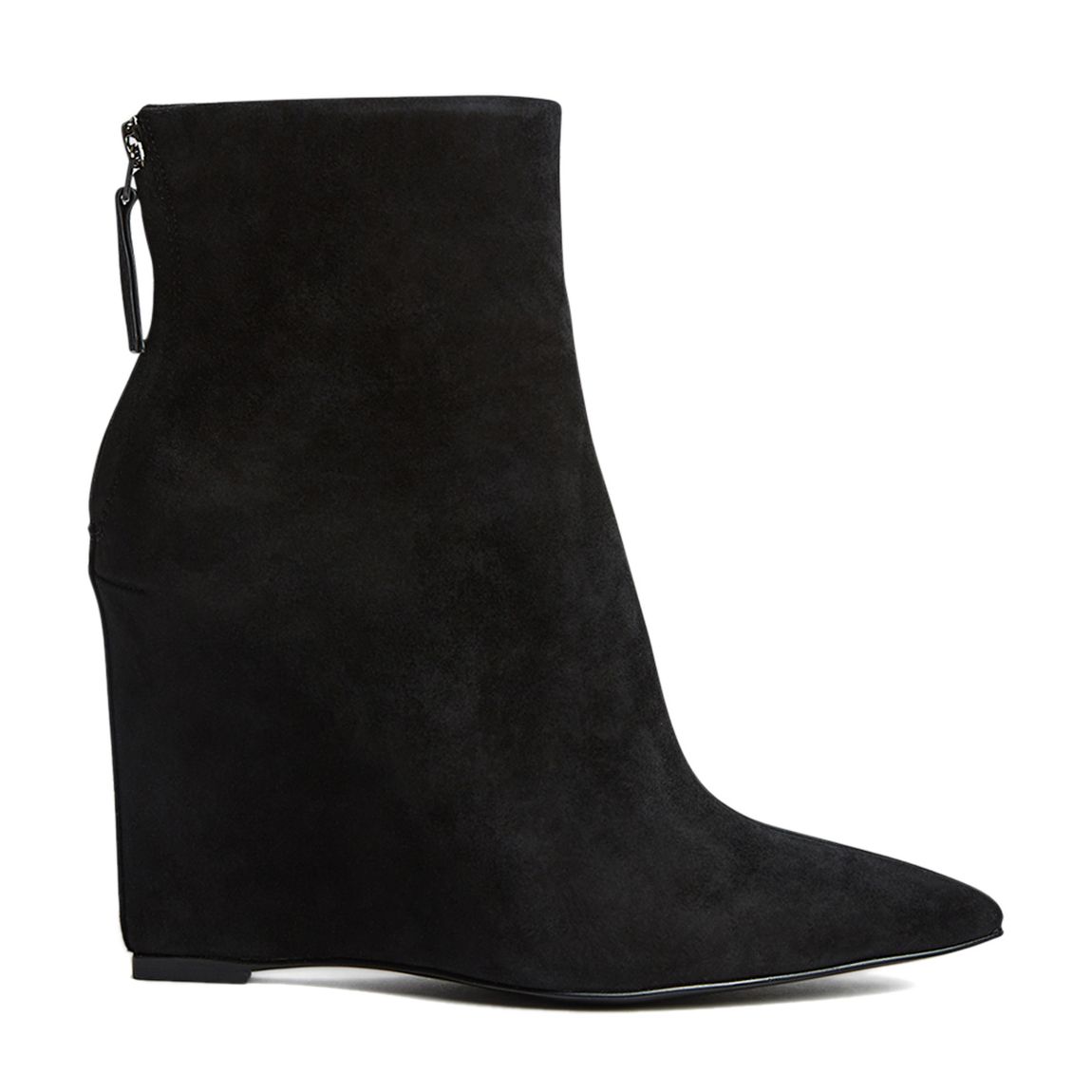 Black Ashton Suede Wedge Boots main product photo