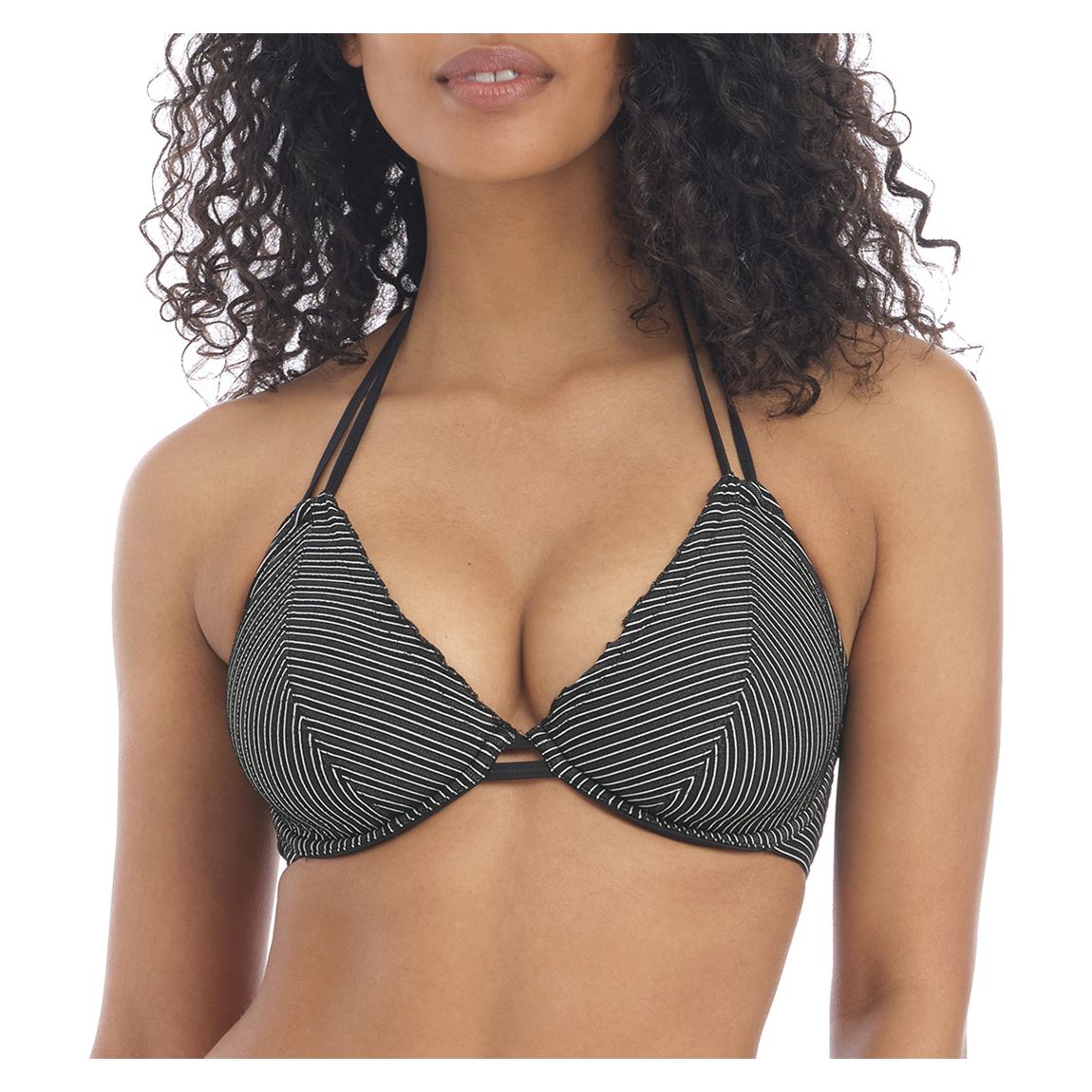 Midnight Ocean Calling Uw Halter Bikini Top main product photo
