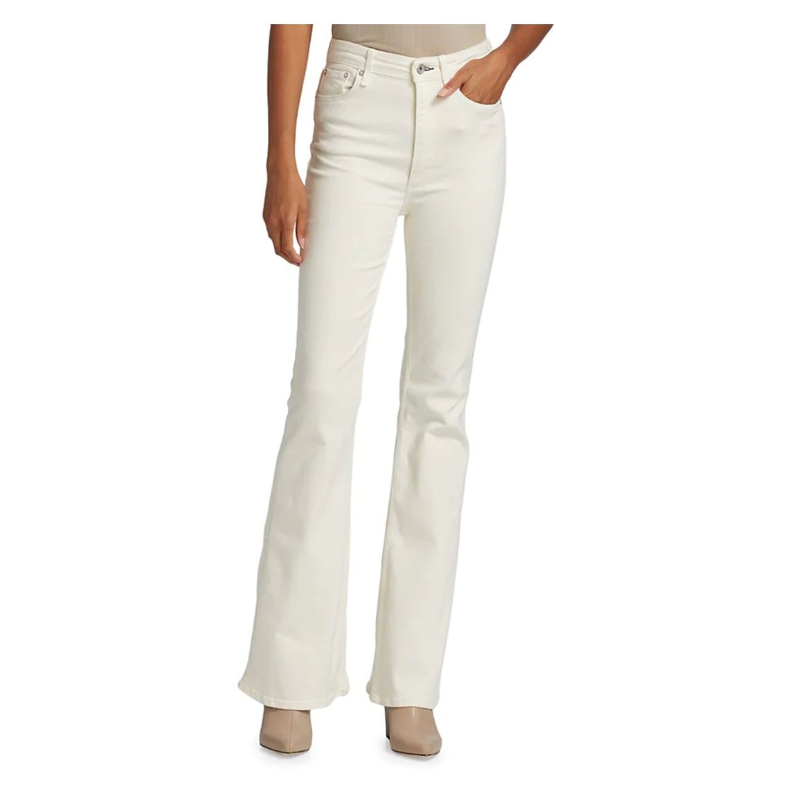 Ecru Casey High-Rise Jeans main product photo