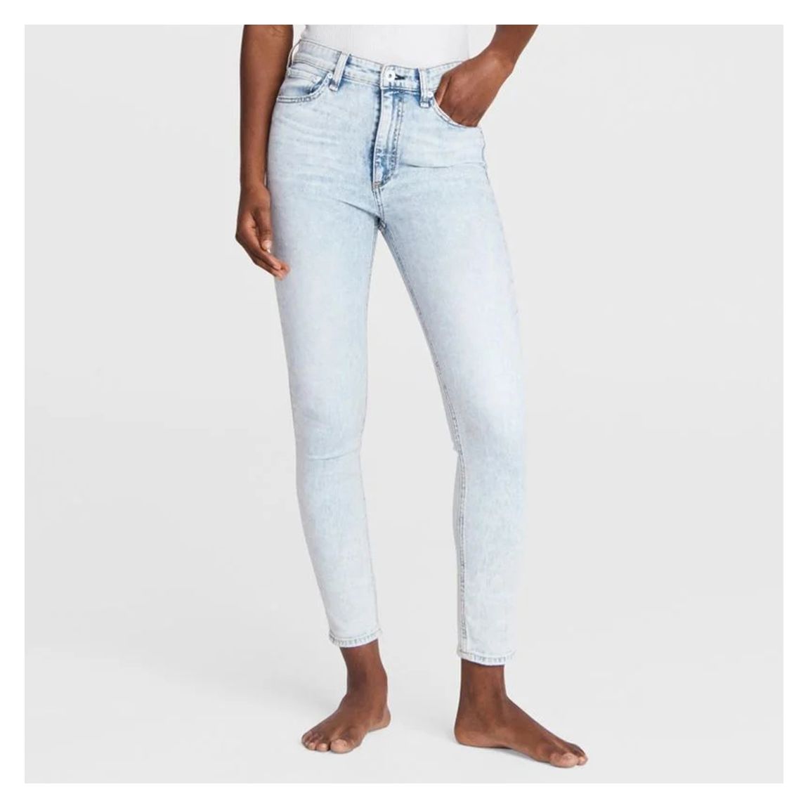 Blue Nina High-Rise Skinny Stretch Jeans main product photo