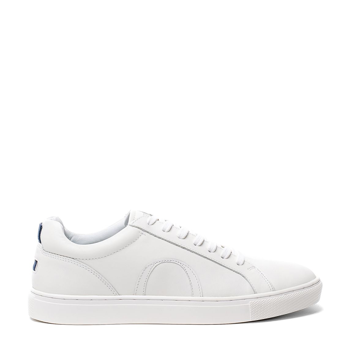 White Leather Truro Trainers main product photo