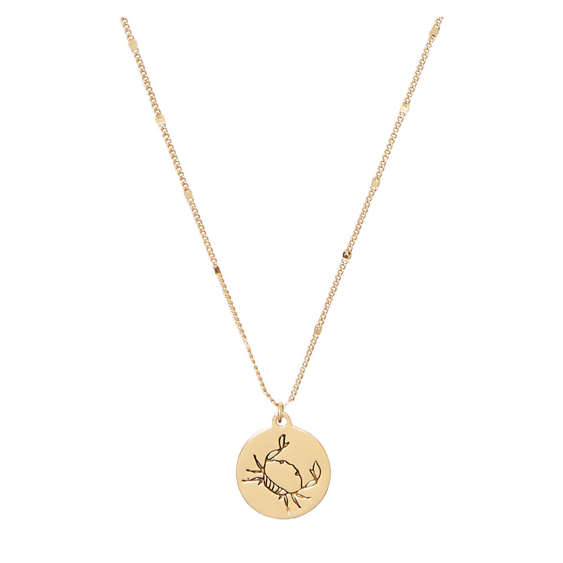 Gold Cancer Pendant Necklace main product photo