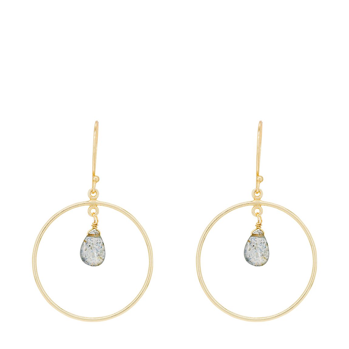 Blue Labradorite Stone Earring main product photo