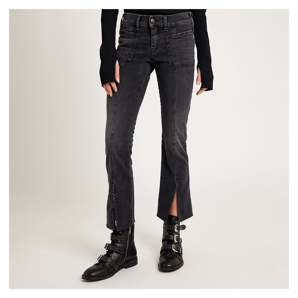 Black Slandy-Bell Stretch Jeans main product photo