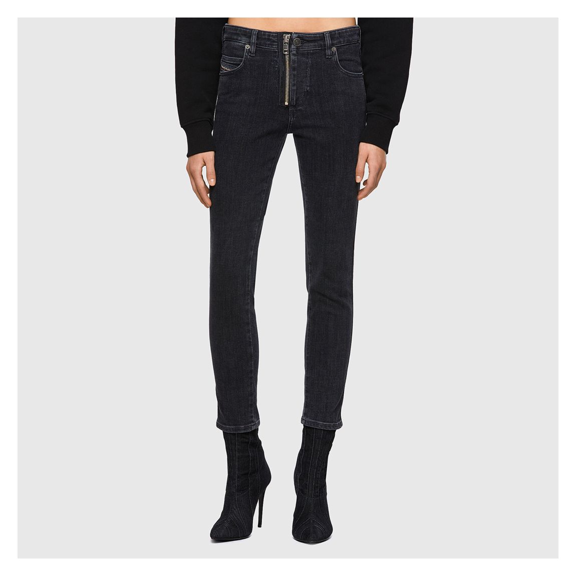 Black Babhila Skinny Stretch Jeans main product photo