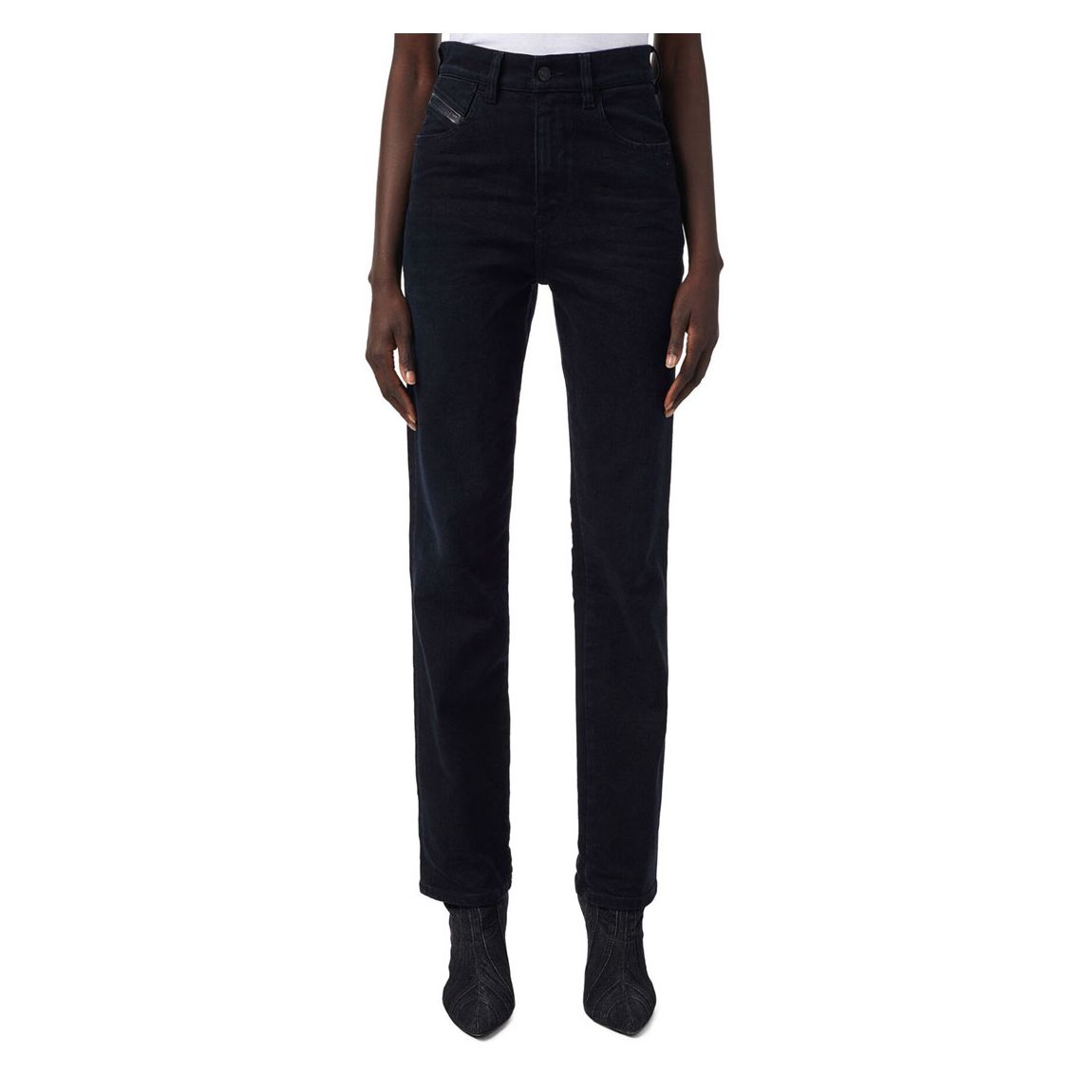 Black D-Arcy Straight Stretch Jeans main product photo