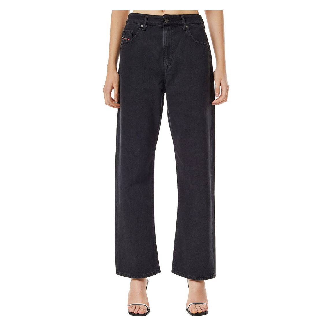 Black D-Reggy Culotte Style Jeans main product photo