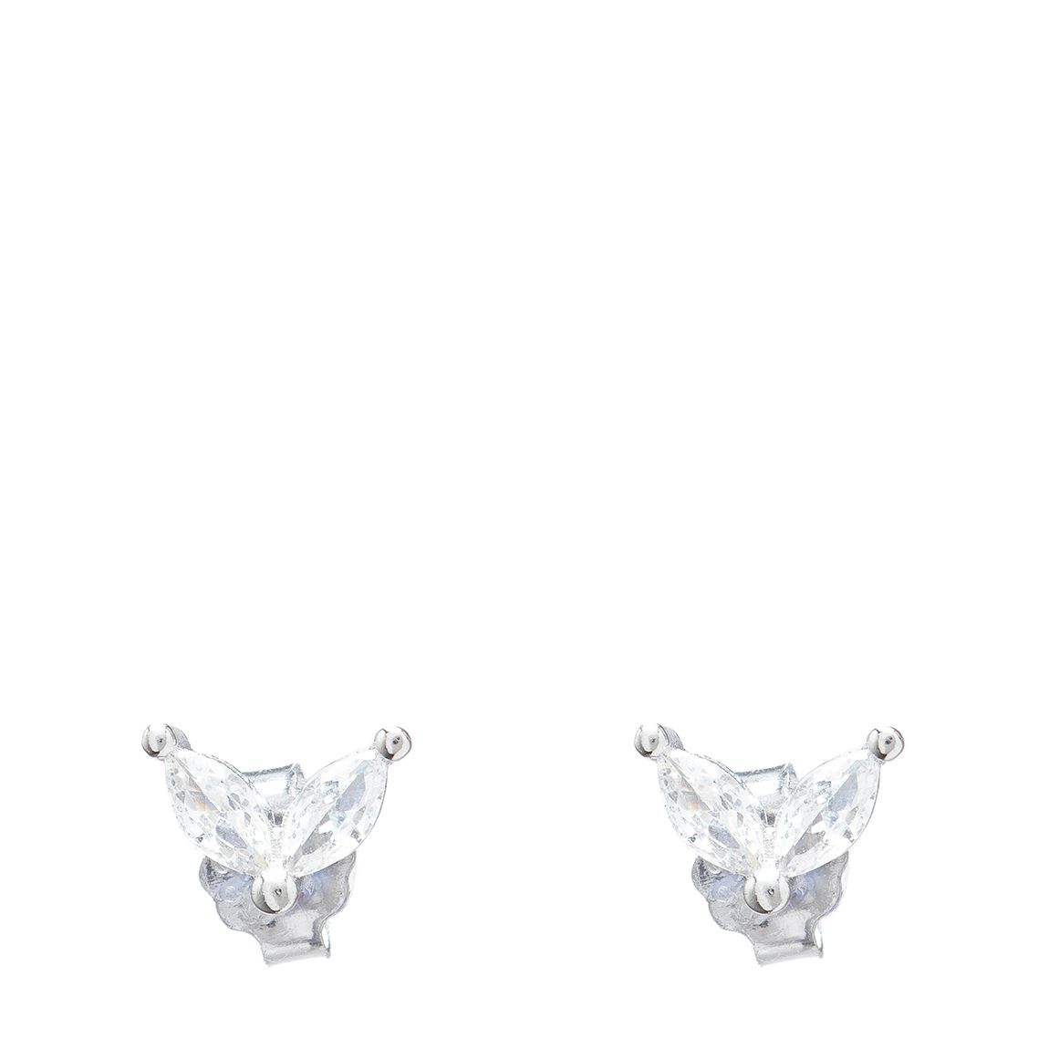 Silver Butterfly Stud Earrings main product photo