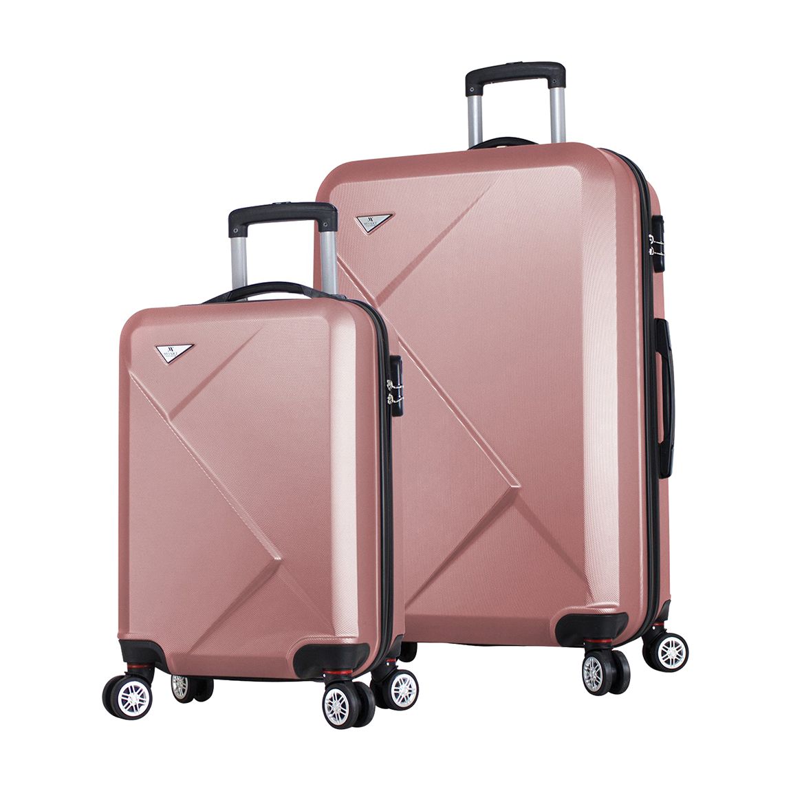 Rose Gold Cabin And Large Diamond Suitcases main product photo
