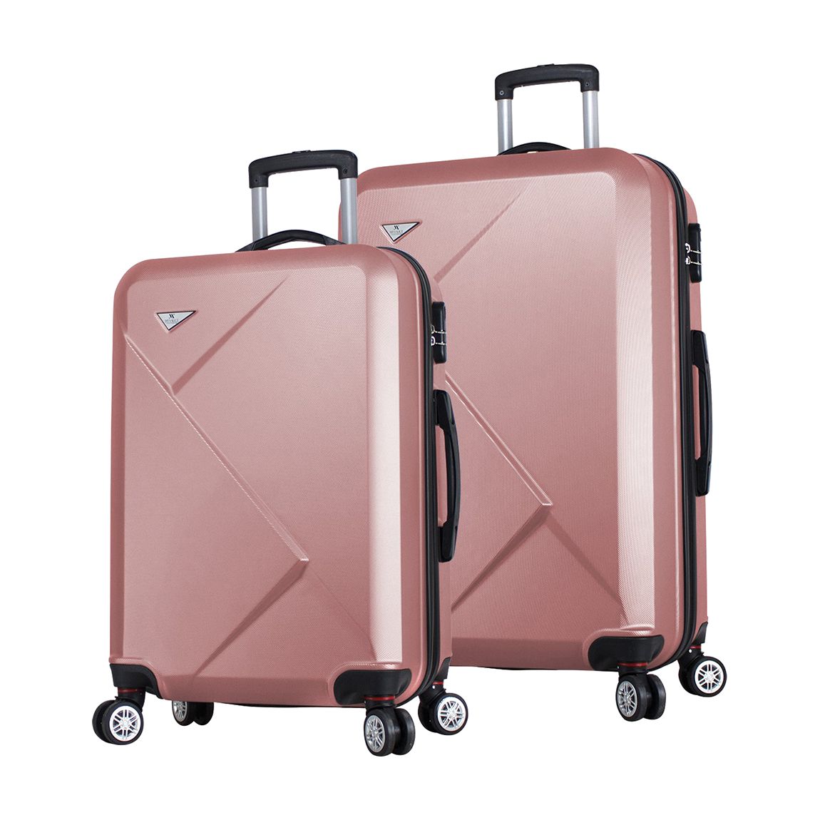 Rose Gold Medium And Large Diamond Suitcases main product photo