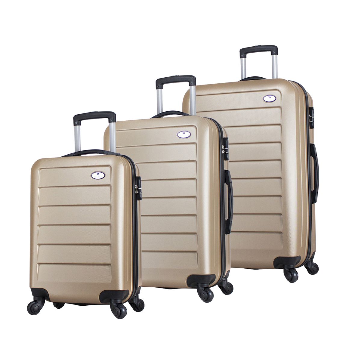 Gold Set Of Three Gold Suitcases main product photo