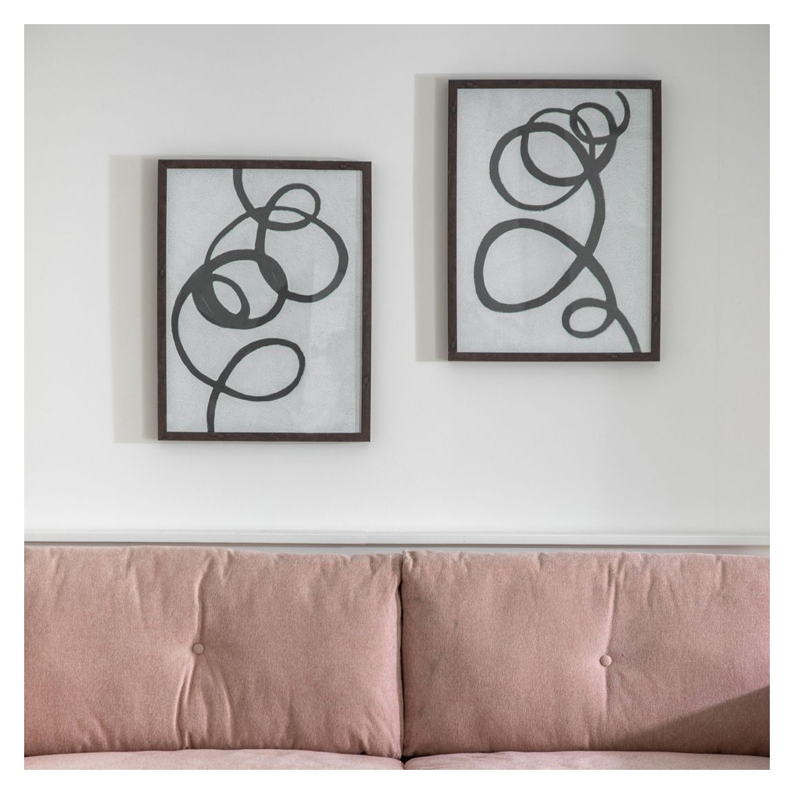 Set of 2 Ink Whirl Framed Art Prints main product photo