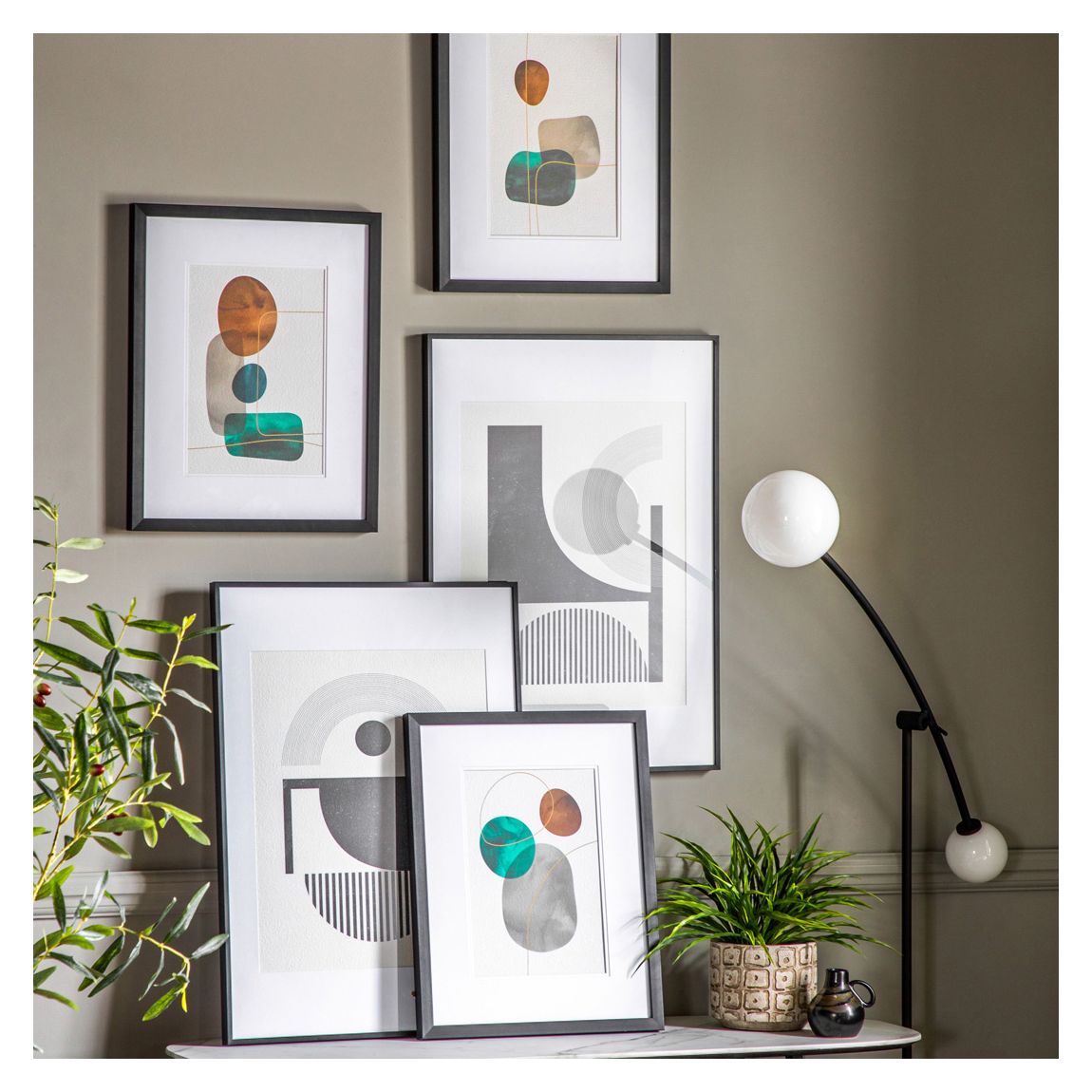 Set of 3 Termoli 50x40cm Abstract Art main product photo