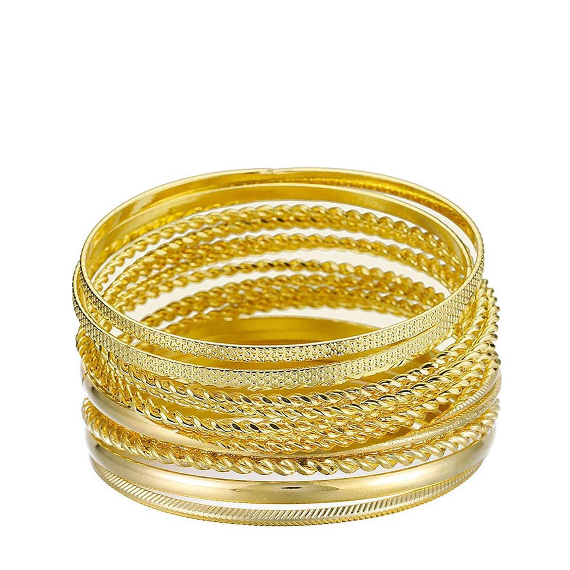 18K Gold Multi Bangle Set main product photo