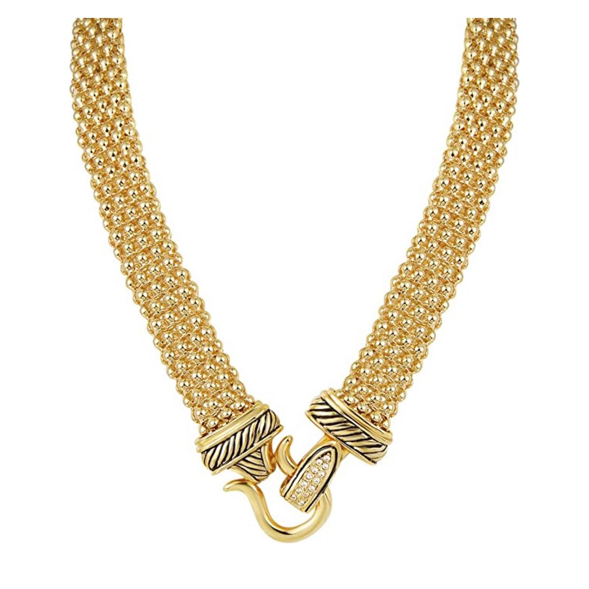 18K Gold Embelished Mesh Necklace main product photo