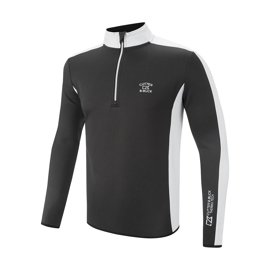 Grey/White Thermo Tech 1/4 Zip Fleece Jacket main product photo
