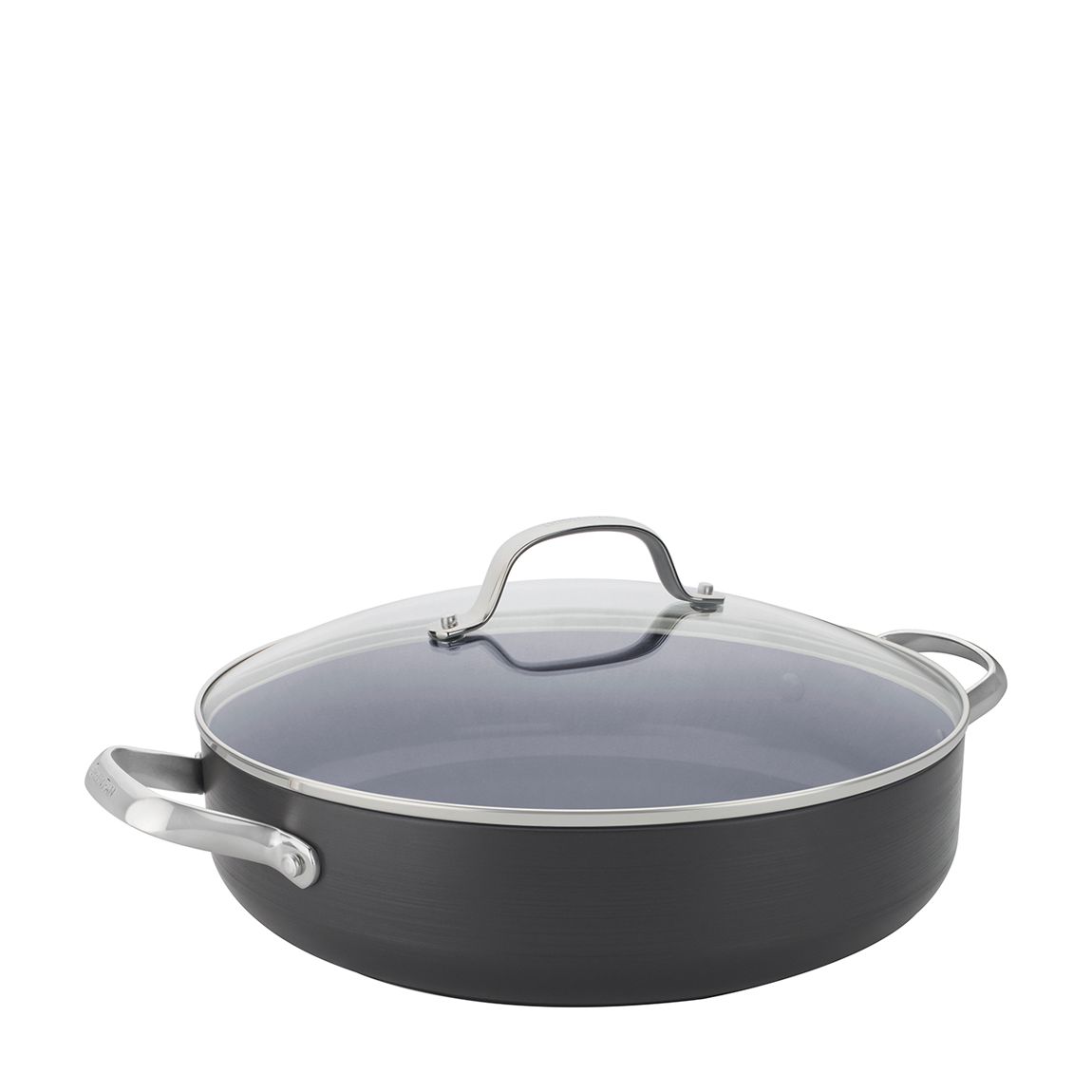 Venice Pro Non-Stick Shallow Casserole with Lid & Side Handles, 26cm/3.6L main product photo