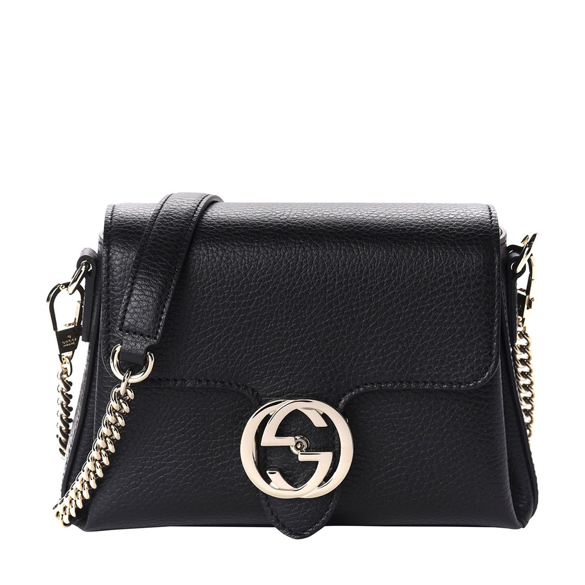 Black Gucci Interlocking Leather Crossbody Bag main product photo