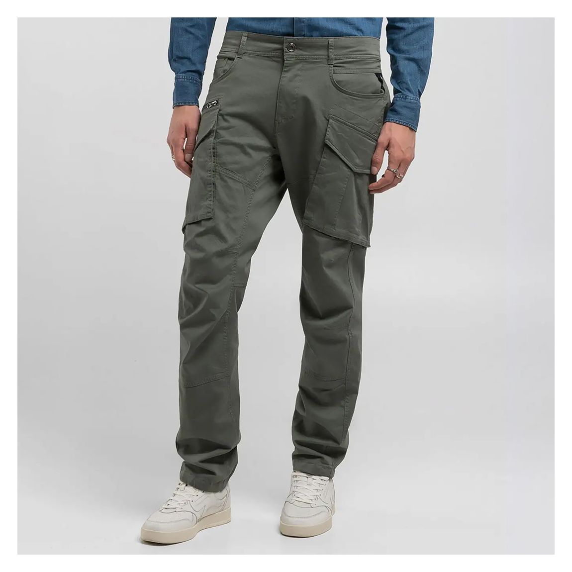 Khaki Joe Cotton Blend Cargo Trousers main product photo
