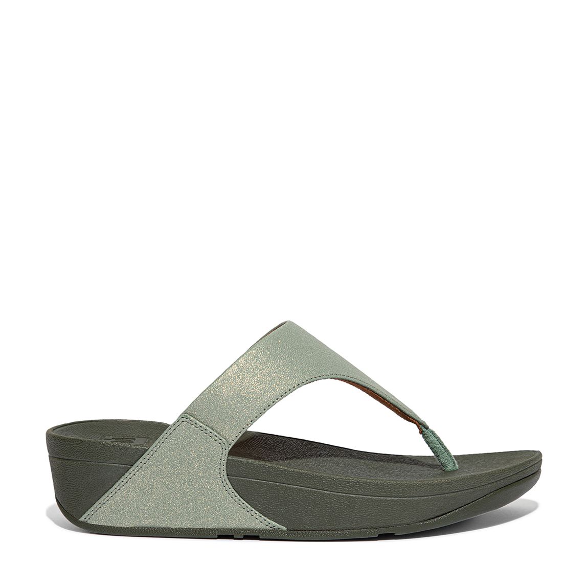 Sparkle Green Lulu Shimmer Toe Post Sandal main product photo