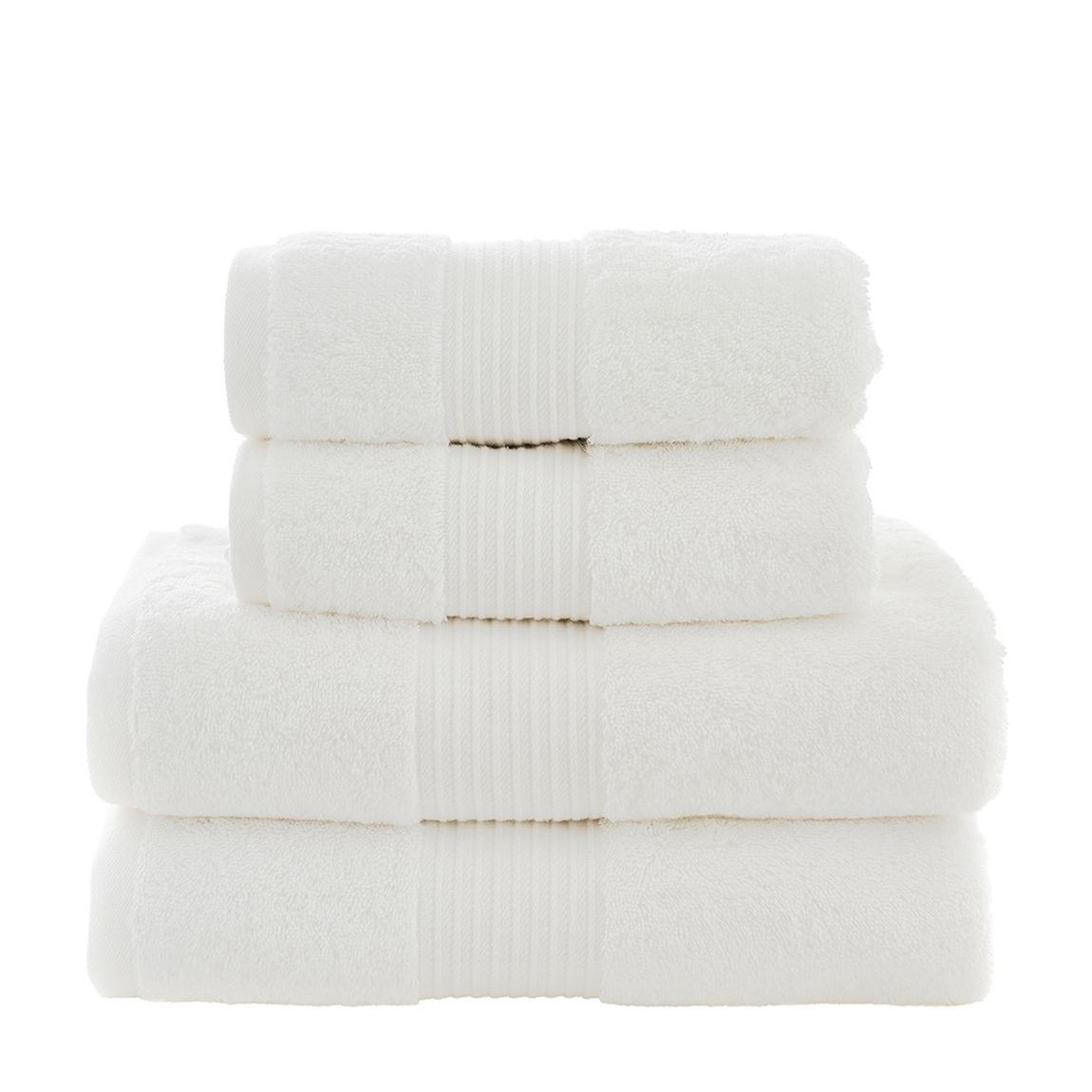 Bliss Pima Bath Towels, White main product photo