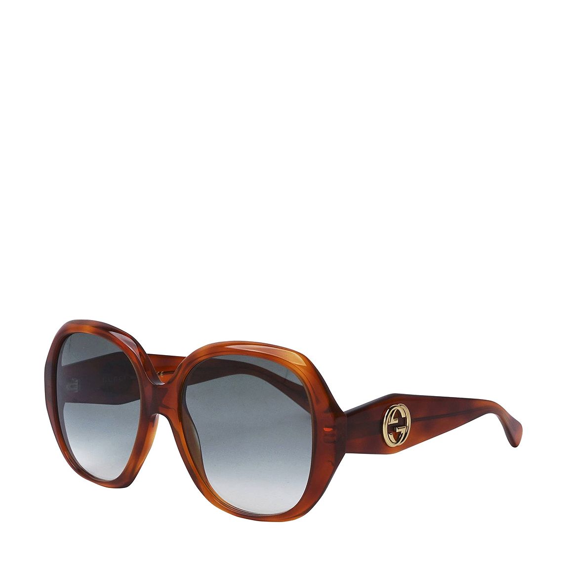 Women's Blue/Brown Gucci Sunglasses 56mm main product photo