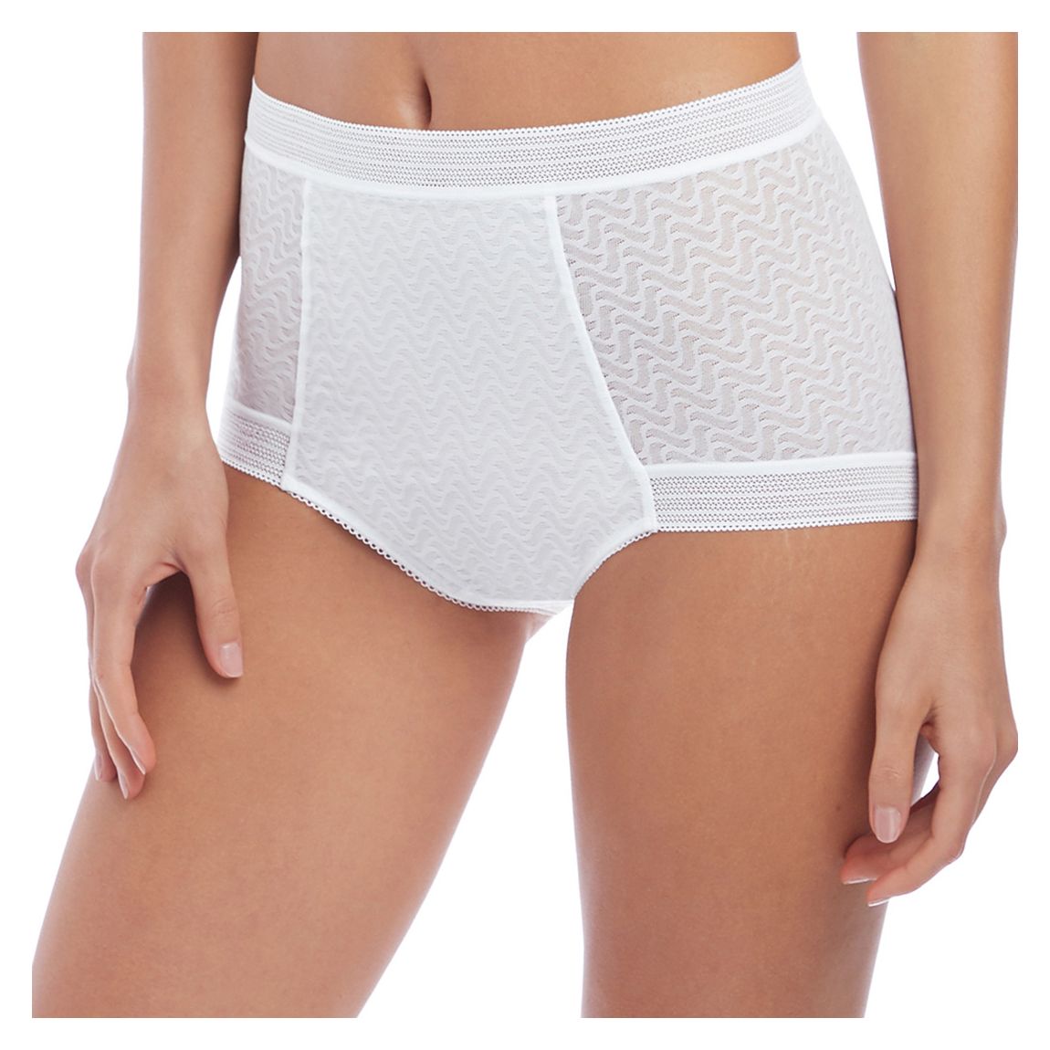 White Aphrodite High Waist Brief main product photo