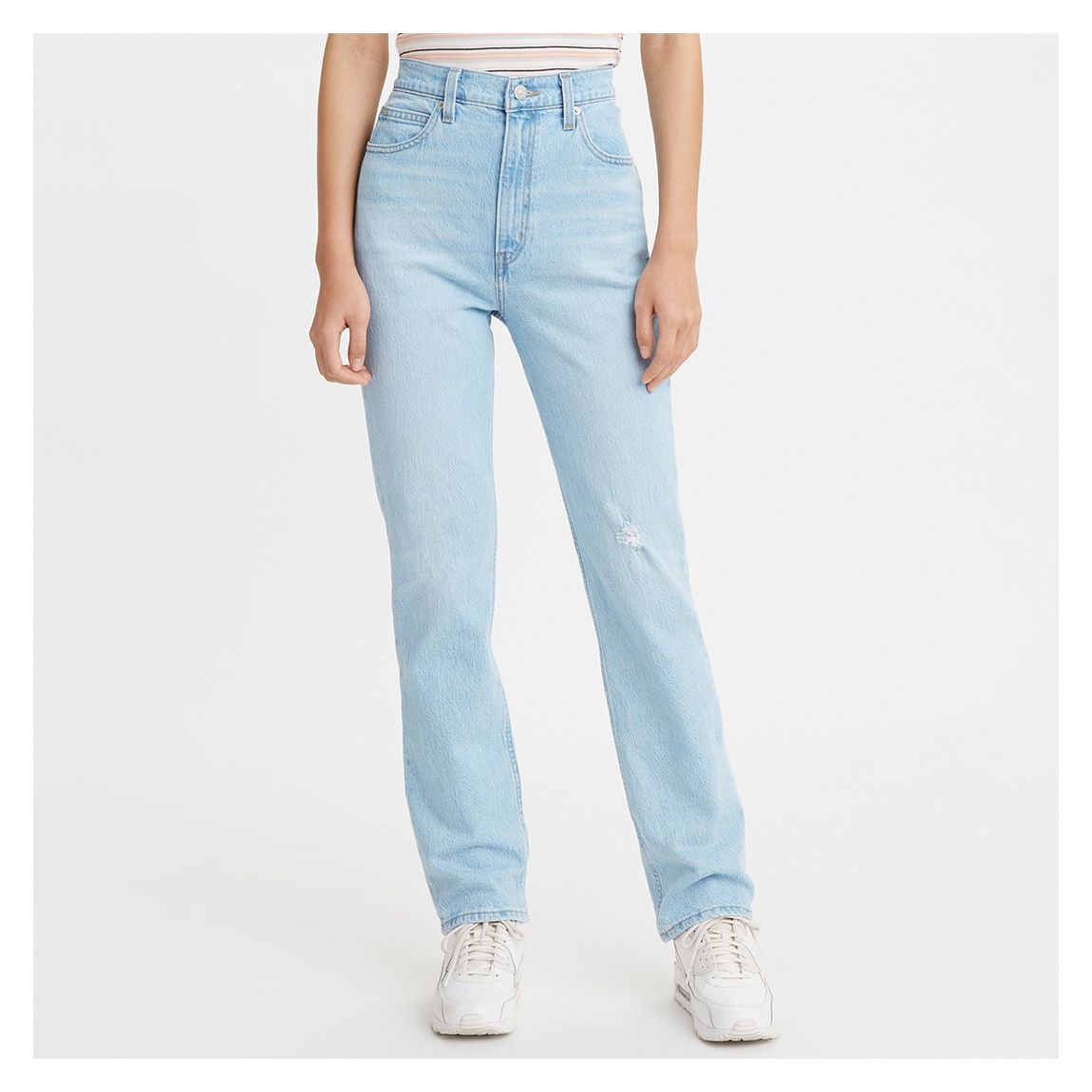 Light Blue 70's Straight Jeans main product photo