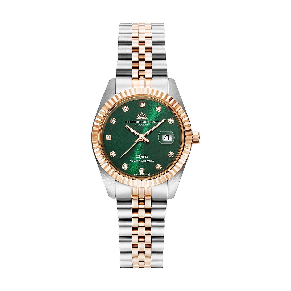 Women's Silver/Rose Gold Elysees Christophe Duchamp Watch 31mm main product photo