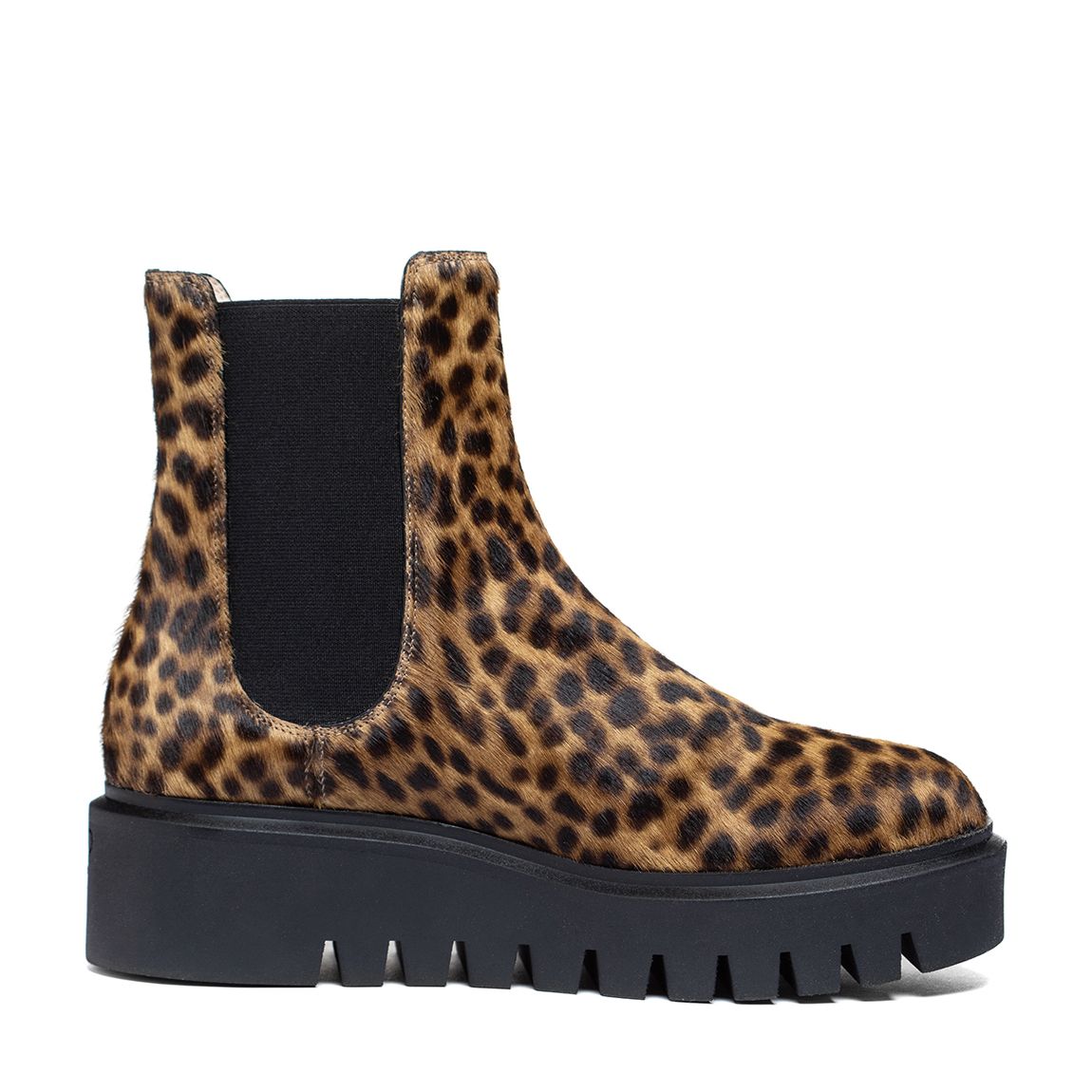 Leopard Print Chalet Lug Chelsea Boots main product photo