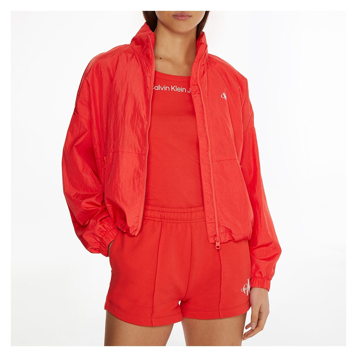 Red Packable Logo Jacket main product photo