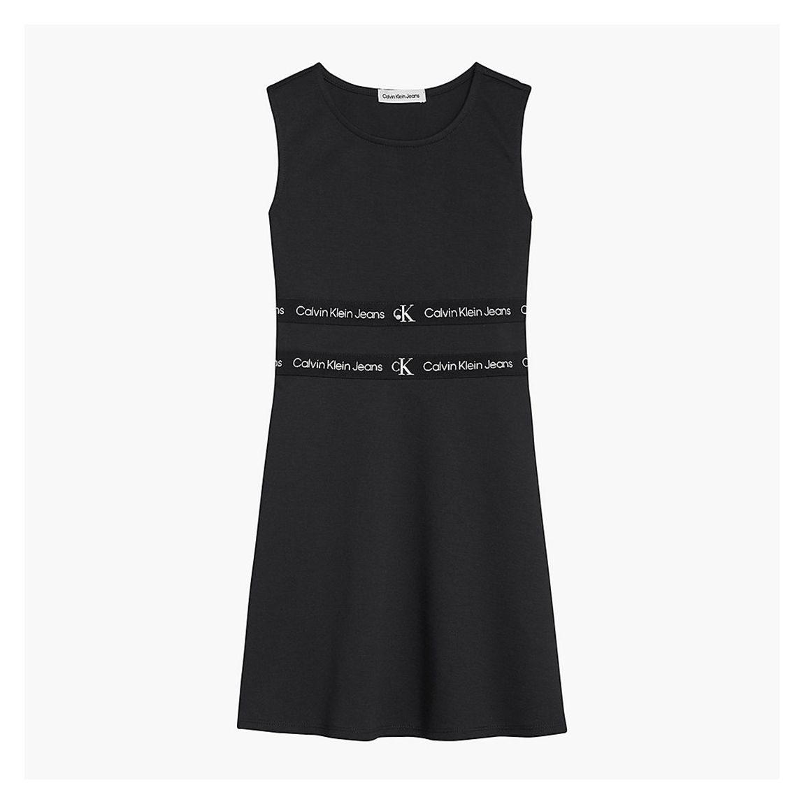 Girl's Black Sleeveless Skater Dress main product photo