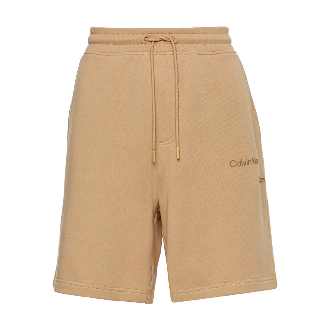 Boy's Tan Relaxed Cotton Blend Shorts main product photo