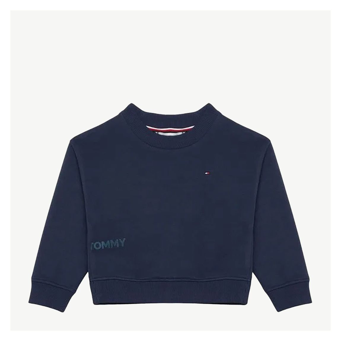 Older Girl's Navy Metallic Foil Logo Jumper main product photo